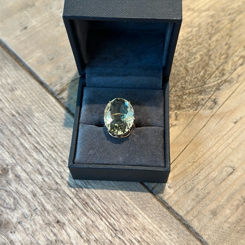 Antique Citrine and Gold Cocktail ring